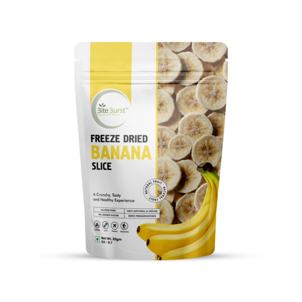Biteburst Freeze-Dried Banana | Natural Crunchy Banana Slice