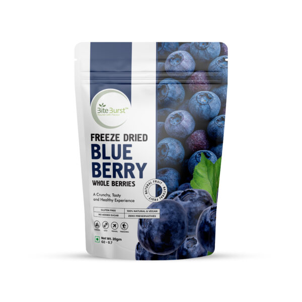 Biteburst Freeze-Dried Blueberries | Antioxidant-Rich Superfood Snack