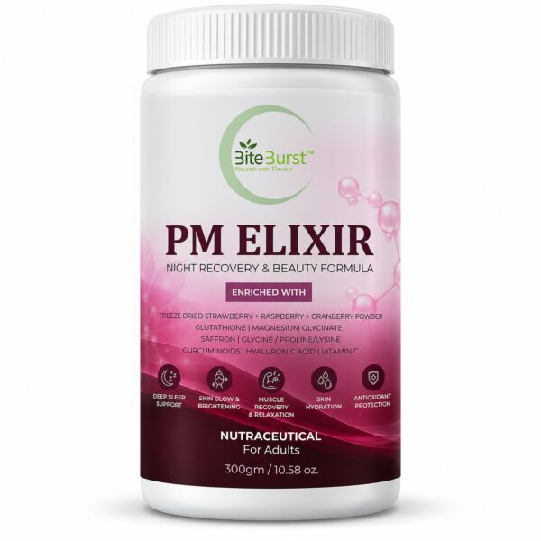 BiteBurst PM Elixir 300 g jar, Night Recovery and Beauty Formula